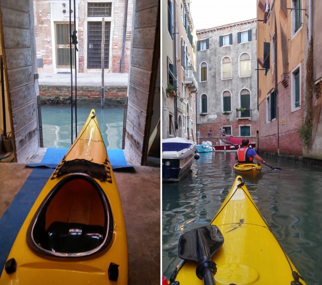 kayak à Venise